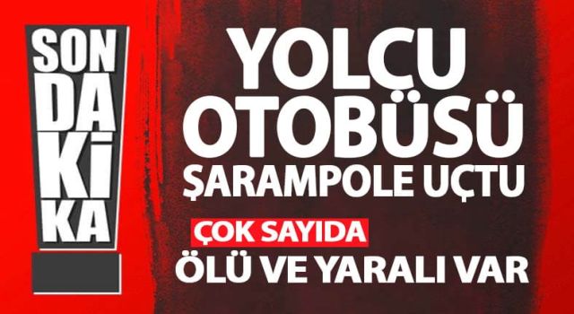 Yolcu otobüsü şarampole uçtu!