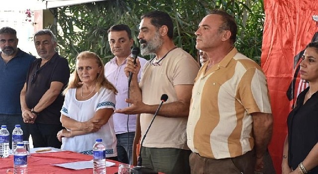 Başkan Atabay Didim Cem Evi'nde düzenlenen basın açıklamasına katıldı