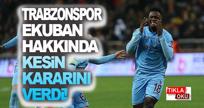 Trabzonspor'dan açıklama geldi