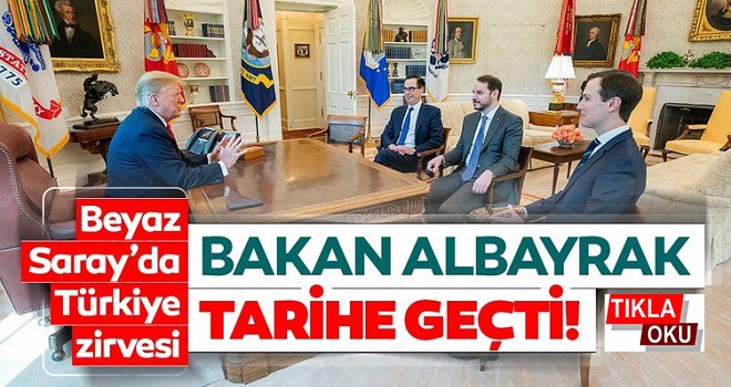 Bakan Albayrak, ABD Başkanı Trump ile görüştü