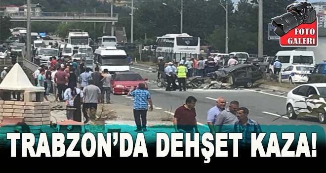 Trabzon'da trafik kazası: 1 ölü 15 kişi yaralı