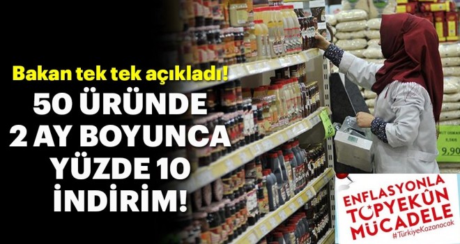 Bakan peş peşe açıkladı! İndirim üstüne indirim