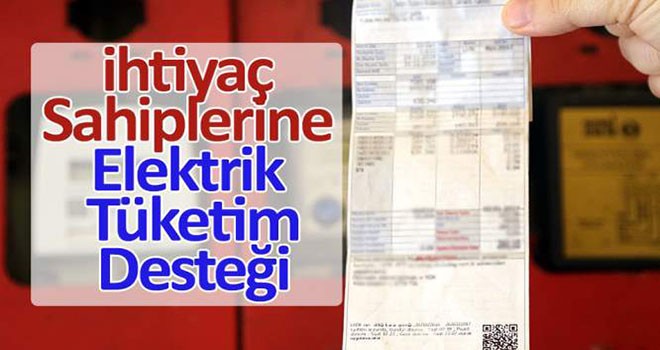 Elektrik desteği Resmi Gazete'de