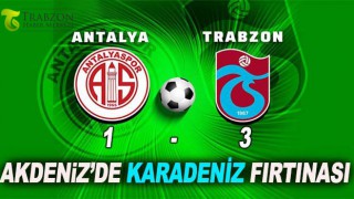 Antalyaspor Trabzonspor 1-3 | ‘Fırtına’ya tek devre yetti!