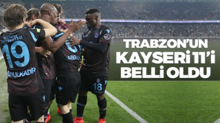 Trabzonspor'un Kayserispor muhtemel 11'i!