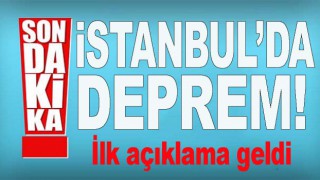 İstanbul'da deprem