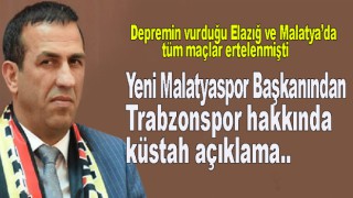 Malatyaspor Başkan'ından Tuhaf Tepki