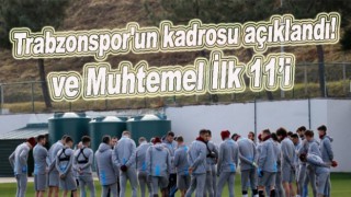 Trabzonspor'un Denizlispor muhtemel 11'i!