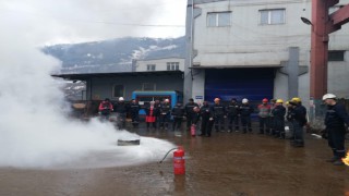 Trabzon Büyükşehir'den yangın tatbikatı