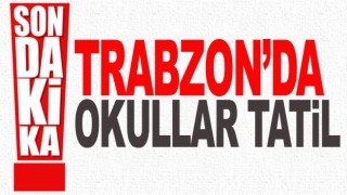 Trabzon'da kar nedeniyle eğitime ara