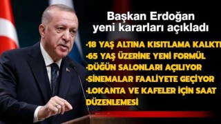 Başkan Erdoğan yeni kararları açıkladı