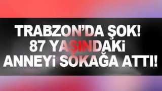 Hayırsız evlat anneyi döverek sokağa attı