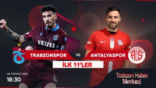 Trabzonspor Antalyaspor Maçı İlk 11'leri Açıklandı