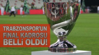 Trabzonspor'un Alanyaspor maçı kadrosu açıklandı!