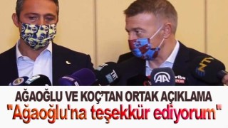 Ağaoğlu ve Koç'tan canlı yayında ortak açıklama!