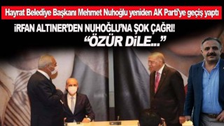 İrfan Altıner'den Başkana çağrı: özür dile