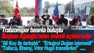 Başkan Ağaoğlu Trabzonspor'un borcunu açıkladı