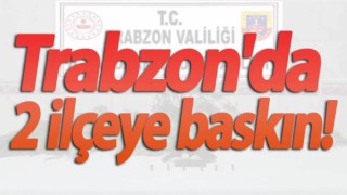 Trabzon'da iki ilçeye jandarma baskını!