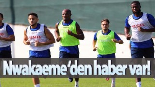 Trabzonspor'da Nwakaeme, antrenmanda yer aldı