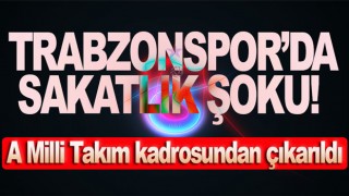 Trabzonspor'da sakatlık şoku! Milli Takım aday kadrosundan çıkarıldı.