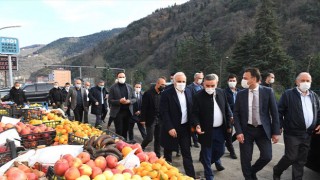 Başkan Zorluoğlu Maçka'da temaslarda bulundu