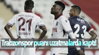 Trabzonspor 1 puanı uzatmalarda kurtardı