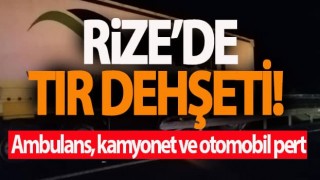 Rize'de TIR Dehşeti! 7 yaralı