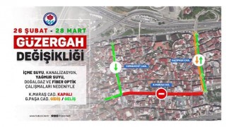 Trabzon'da Gazipaşa Caddesi çift yönlü olarak trafiğe açıldı