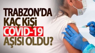 Trabzon'da kaç kişi Covid-19 aşısı oldu?