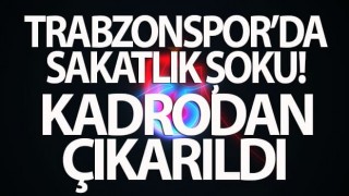 Trabzonspor'da sakatlık şoku! Kadrodan çıkarıldı