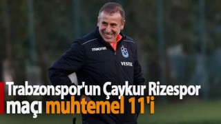 İşte Trabzonspor'un Rizespor 11'i!