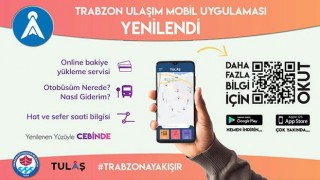 'Trabzon Ulaşim' Yeni̇lenen Yüzüyle Cebi̇ni̇zde