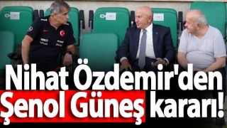 Nihat Özdemir'den Şenol Güneş açıklaması