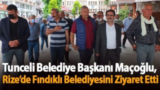 Tunceli Belediye Başkanı Maçoğlu, Rize’de Fındıklı Belediyesini Ziyaret Etti