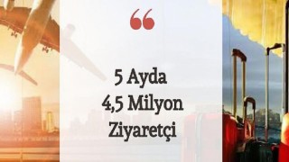 5 Ayda 4,5 milyon ziyaretçi