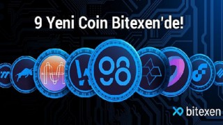 Bitexen platformuna 9 yeni coin daha ekledi