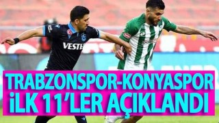 Konyaspor Trabzonspor maçının 11'leri belli oldu