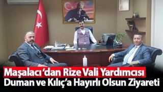 Maşalacı‘dan Rize Vali Yardımcısı Duman ve Kılıç’a Hayırlı Olsun Ziyareti!