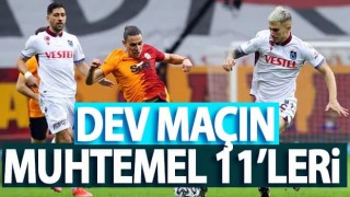 Trabzonspor'un Galatasaray muhtemel 11'i belli oldu!