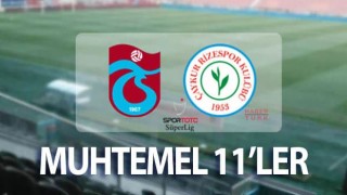 Trabzonspor Çaykur Rizespor maçı saat kaçta, muhtemel 11’ler nasıl?