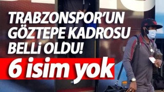 Trabzonspor'un Göztepe kadrosu açıklandı!
