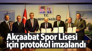 Akçaabat Spor Lisesi için protokol imzalandı