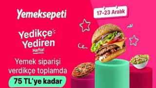 Yemeksepeti kullanıcılarına 75 TL’ye varan hediye Yemeksepeti Cüzdan bakiyesi kazandırıyor