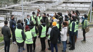 İstanbul Teknik Üniversitesi öğrencileri Ayrın Büyükşehir Belediyesi’nin İleri Biyolojik Arıtma Tesisine teknik gezi düzenledi