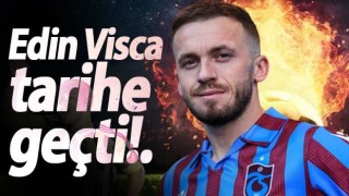 Trabzonspor'un yıldızı Edin Visca Tarih yazdı!