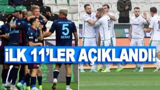 Trabzonspor-Konyaspor | İlk 11'ler belli oldu