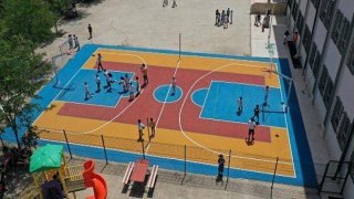 70 okula daha basketbol ve voleybol sahası