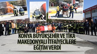 Konya Büyükşehir ve TİKA Makedonyalı İtfaiyecilere Eğitim Verdi