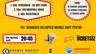 Menderes'te Yazlık Sinema Günleri Başlıyor