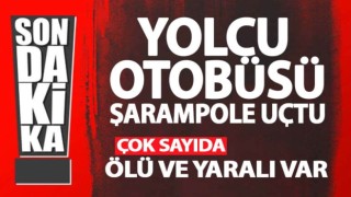 Yolcu otobüsü şarampole uçtu!